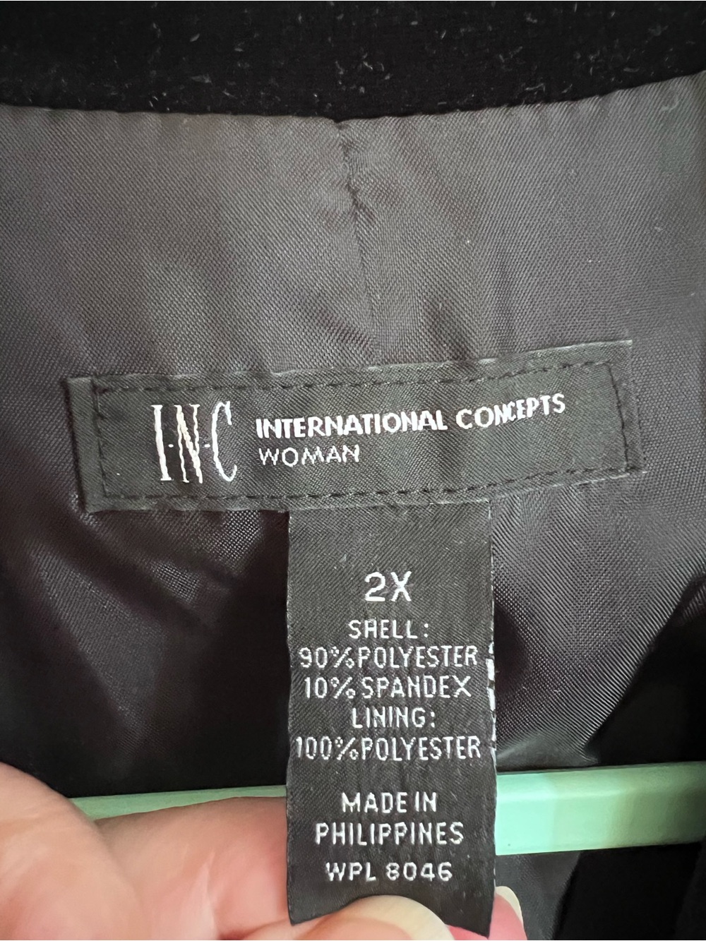 INC Black Velvet Moto Jacket with Gold Hardware EUC - Picture 7 of 11
